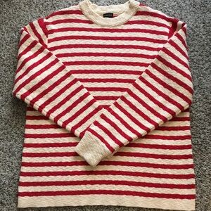 J. Peterman Cotton Stripe Sweater M 102
